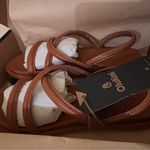 OluKai Women's Brown Strappy Leather Sandals Tiare Size 8 BRAND NEW WITH TAGS